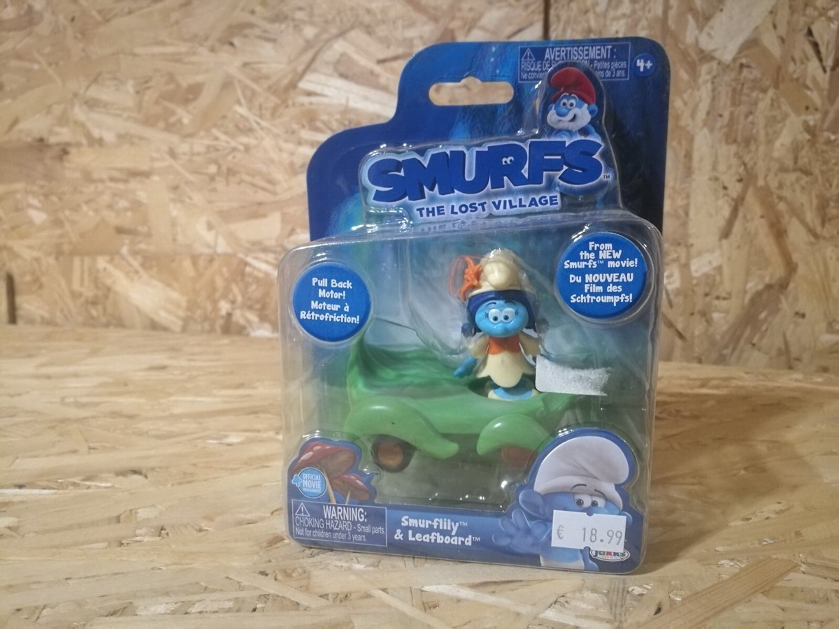 Jakks 2017 Smurfs The Lost Village Movie Smurflily & Leafboard