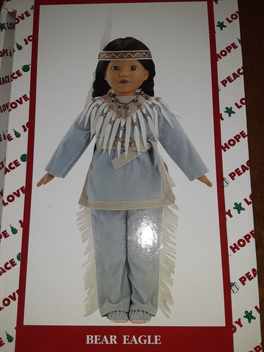 1996 House of Lloyd Navidad alrededor del mundo muñeca oso águila nueva en caja - Imagen 2 de 9