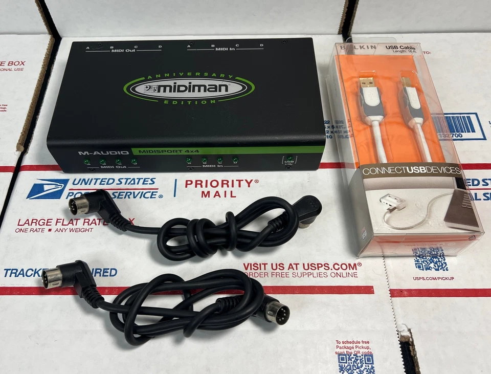 M-Audio MIDISport 4X4 Anniversary Edition 4-in/4-out MIDI - SAME DAY - WARRANTY - Image 2 of 4