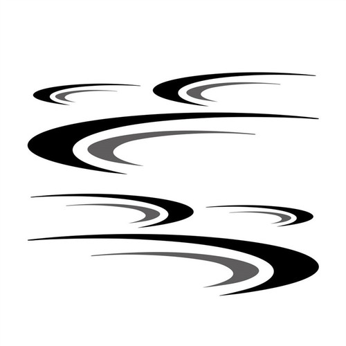 For Camper RV Trailer Stripes Graphics Vinyl Graphics Kit Decals Car Stickers - Picture 4 of 8