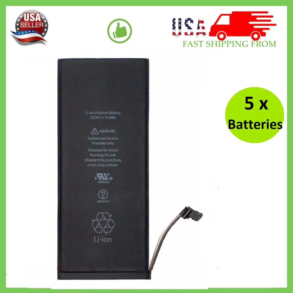 Premium Quality Replacement Battery For iPhone 5 6S 7 8 11 12 13 XR XS LOT (5x) - Image 2 of 4