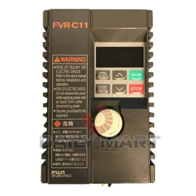 Used & Tested FUJI FVR0.4C11S-2 Inverter Variable Frequency Drive 220V 0.4KW