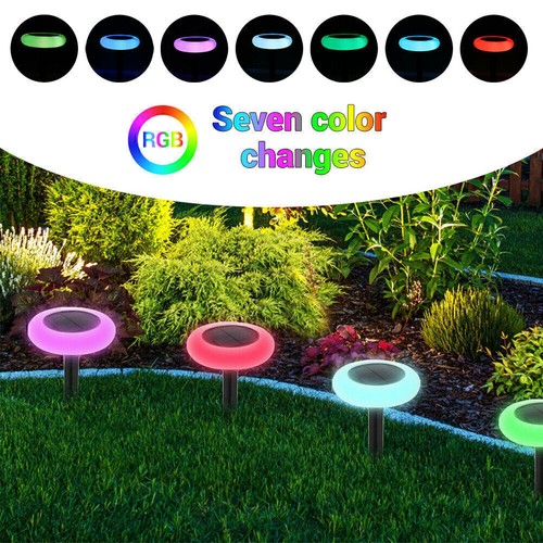 2PCS Solar LED Light Outdoor Waterproof Lawn Lamp Yard Landscape Color Changing - Picture 2 of 12
