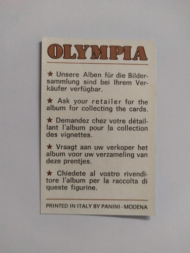 FIGURINA OLYMPIA 1896-1972 SVEZIA n 169 DA RECUPERO - Imagen 2 de 2
