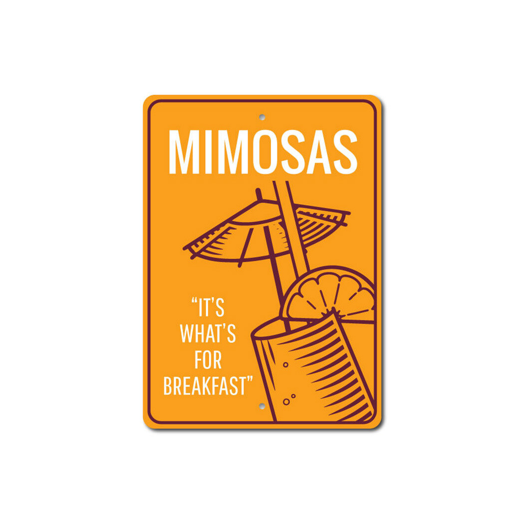 Mimosas Sign, Mimosa Lover, Brunch Aluminum Metal Decor Sign | eBay