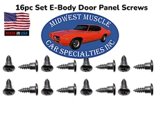 E Body Door Panel Screws Hardware Kit Fits Plymouth Cuda Dodge Challenger 16p II