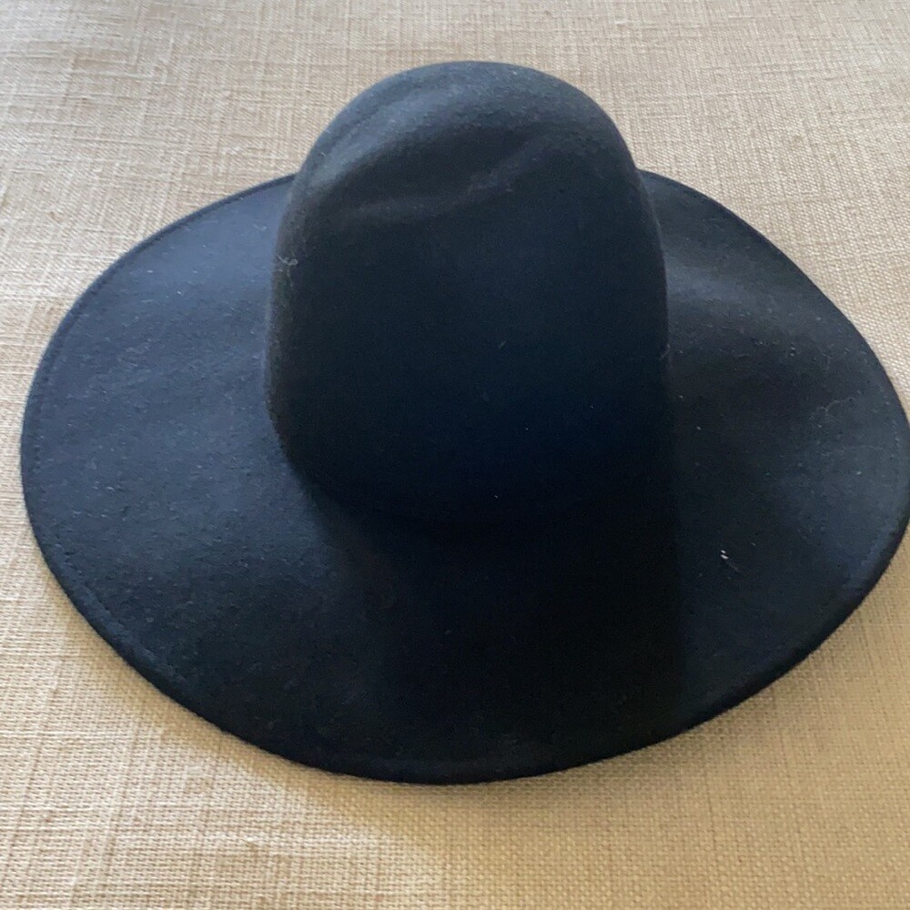 Anthropologie High Crown Black Wool Felt Hat High Crown Felt Hat | Anthropologie main image 2
