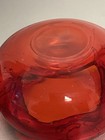 Vintage Arco Japan Orange/Red Ashtray Glass Hand Painted Floral  Lot of 2 — photo 8
