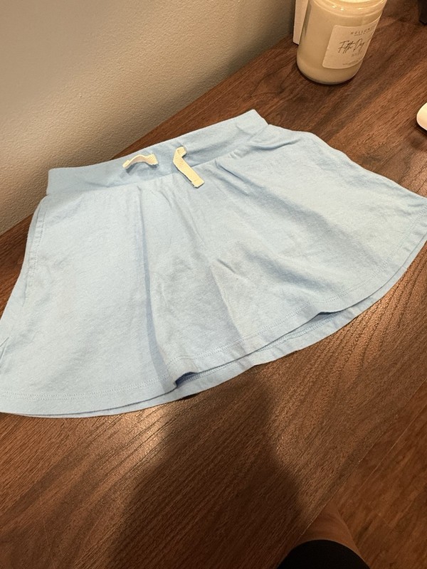 Cat & Jack Girls Skort, Light Blue, XS 4/5