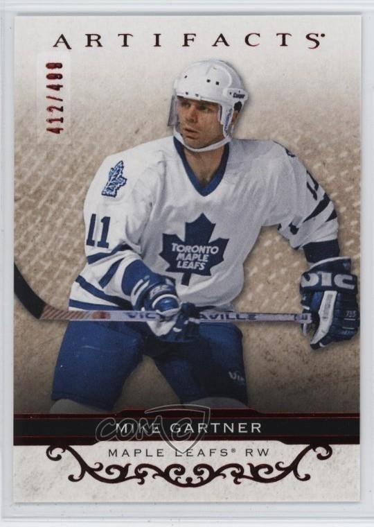 2021-22 Upper Deck Artifacts Legends Ruby 412/499 Mike Gartner #154 HOF 17p7