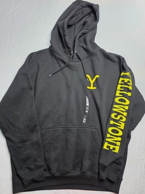 Paramount Network Yellowstone Dutton Ranch Hoodie Men's 2XL Black Streetwear NWT