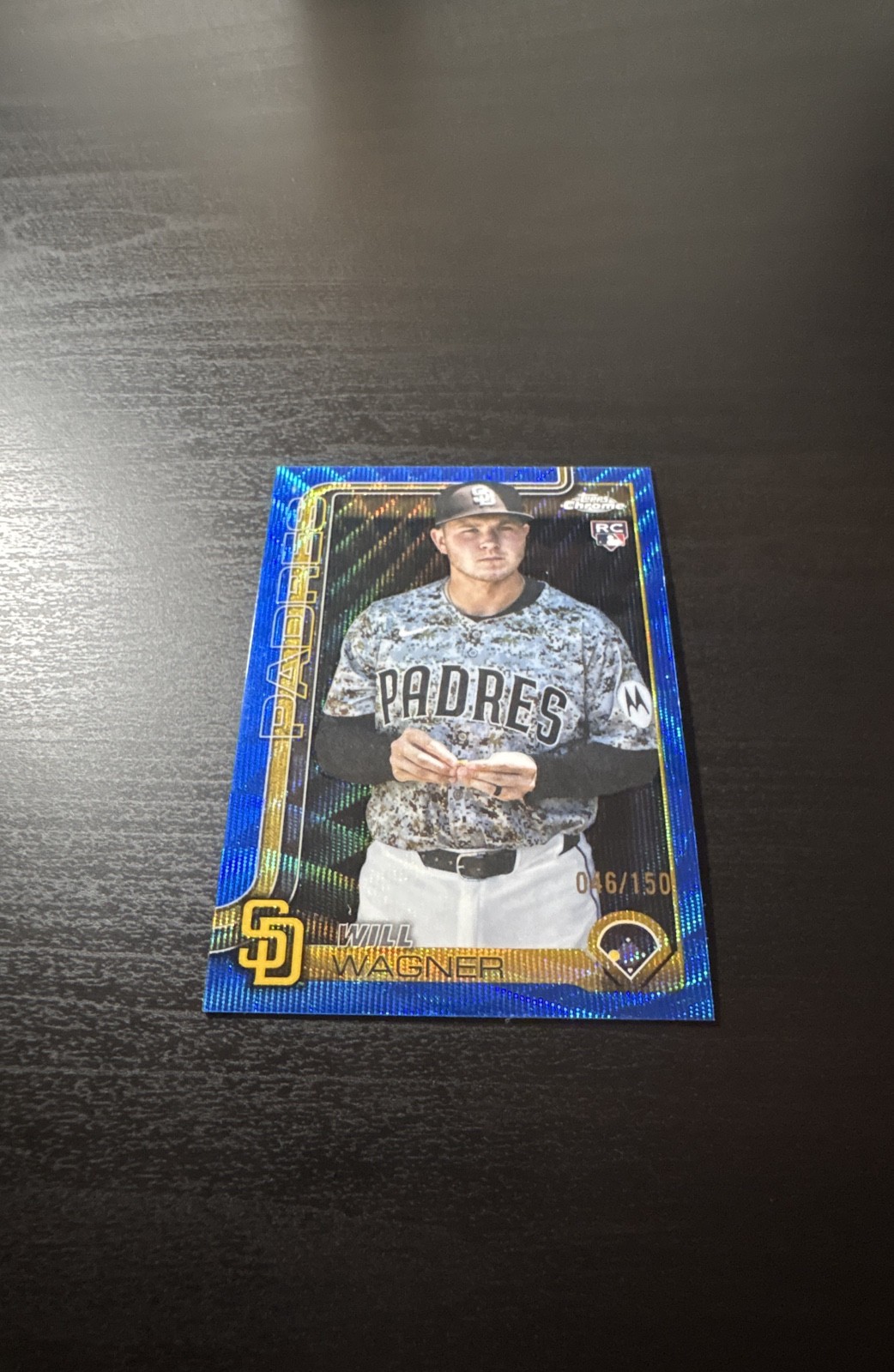 2025 Topps Chrome Update Series - Will Wagner #USC111 Blue Wave Refractor /150