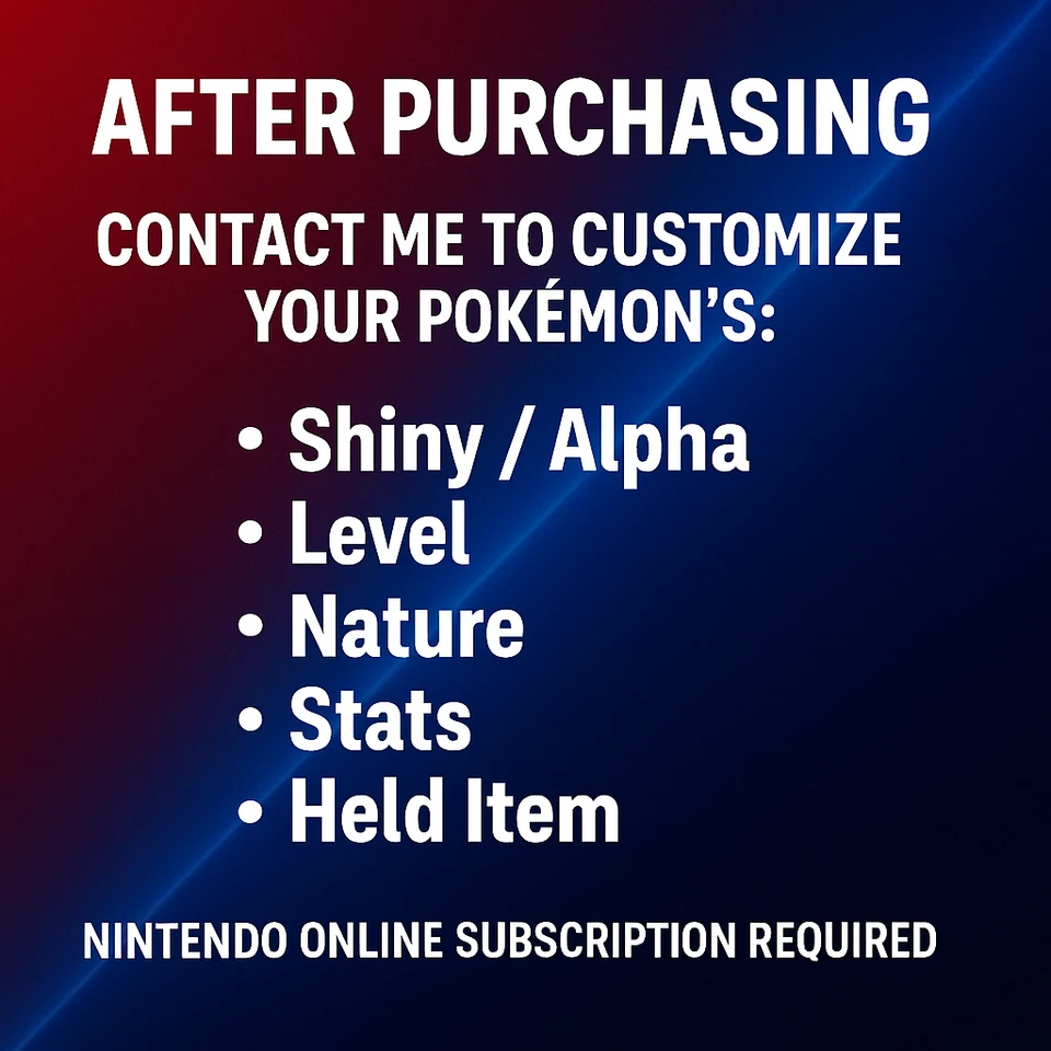 Pokemon Legends Z-A All Pokémon Collection 🌟Choose Your Best Stats,Level,ID,6IV - Image 2 of 2