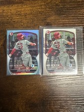 2023 Bowman 1st Edition - Jonathan Mejia #BPPF-15 Sky Blue Foil (RC) + 14 Base