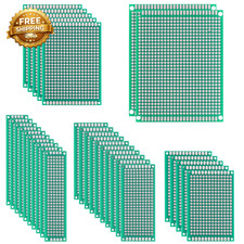 32 Pcs PCB Board Green Circuit Board with 5 Sizes Compatible Double Sided