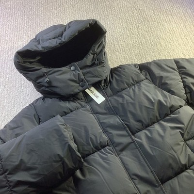 Garage Perfect Puff Hooded Puffer Jacket Jet Black Womens Size S NWT