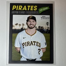 Topps 2026 Heritage Spencer Horwitz Dark grey border Pittsburgh Pirates #266