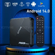 2025 Smart Android14 TV BOX 4+128G 1000M USB3.0 WIFI6 Media Player Octa Core US