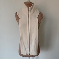 Veronica Beard Uptown Merino Wool-Cashmere Ivory Zippered Dickey NWT 00-14 OS
