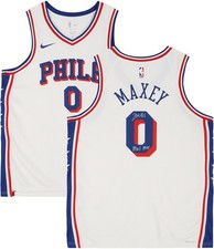 Tyrese Maxey 76ers Signed White Nike Association Swingman Jersey w/Mad Max Insc