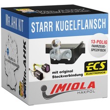 Anhängerkupplung starr für Ford Ranger II 06-11 mit Elektrosatz 13polig spezi.