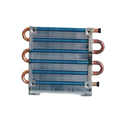 Mini Condenser Radiator Copper Tube Fin Evaporator CP1X6X120 For Industrial Blue
