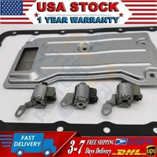 US TCC Lock Up Solenoid Shift Solenoids Transmission Filter Gasket For Toyota