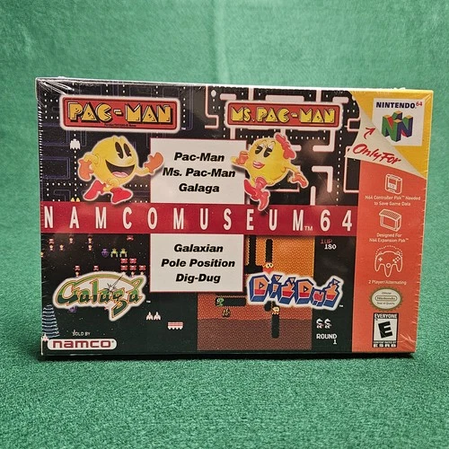 Namco -  Museum 64 (Nintendo 64, 1999) Brand New, Factory Sealed!  Excellent!
