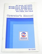 Allison At542 545 Mtb 643 647 653ht740 747 750 Transmission Operators Manual