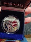 1999 Silver American Eagle Walking Liberty - 1oz .999 Fine Colorized Dollar Coin