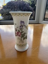 Royal Doulton Camilla Delicate Floral Vase, Iris And Rose Pattern