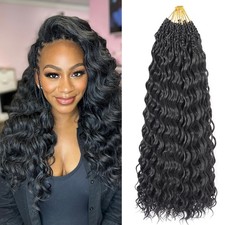 Ocean Wave Crochet Hair Pre Looped Curly Crochet Hair for Black Women Short D...