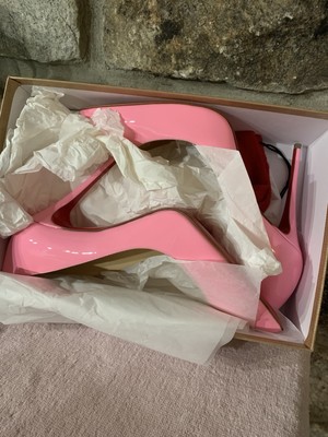 Christian Louboutin Paris Heels Dolly Barbie Pink 40.5 New In Box