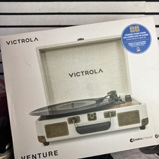 Victrola - Journey Bluetooth Suitcase Record Player with 3-speed Turntable - Lig