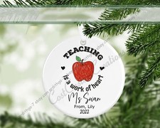 Personalized Teacher Gift from Kids, Teacher Christmas Gifts