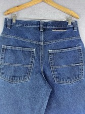 South Pole Jean Shorts Blue Denim Skater Mens Baggy Y2K Hip Hop 34 32x12