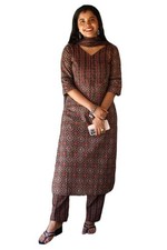 GoSriKi Women's Rayon Blend Straight Printed Kurta with Pant  Dupatta