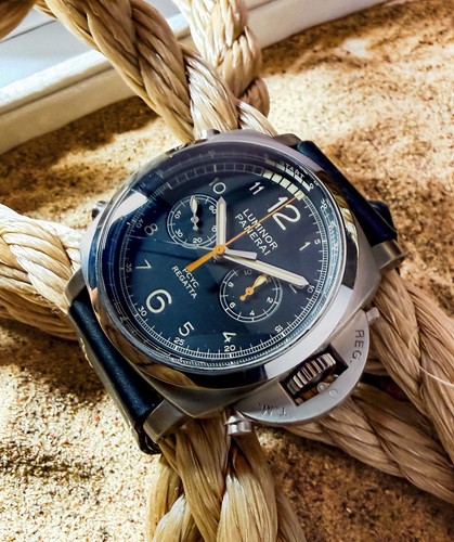 Panerai 652 Luminor Regatta Chrono Flyback Titanio PCYC 47mm PAM00652 PAM652 PAM