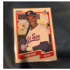 Fleer 1990 Base Set #548 Sammy Sosa Rookie Chicago White Sox Baseball Card