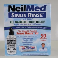 NeilMed Original Sinus Rinse Kit Exp 03/2027 ~ 50 Premixed Packets