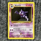 Vintage  Pokemon Base Set Haunter 29/102 Trading Card Uncommon  MP