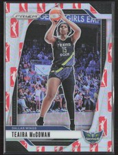 2024 Panini Prizm WNBA #105 Teaira McCowan WNBA Logo Prizms Dallas Wings (A2)