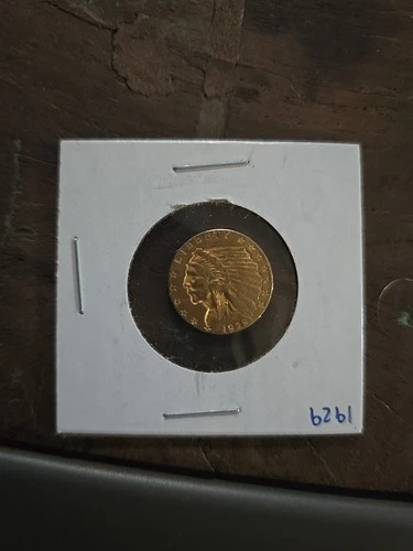 1929 $2.50 Indian Head Gold Quarter Eagle – Circulated – Uncertified – 90% Gold