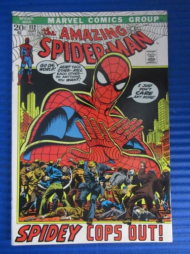 AMAZING SPIDER-MAN # 112 - (FN+) -SPIDEY COPS OUT-GWEN STACY-H. OSBORN-J.JONAH