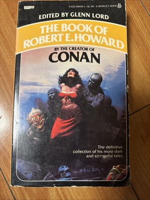 The Book of Robert E Howard, Vintage Fantasy Paperback, 1st Volume, Conan