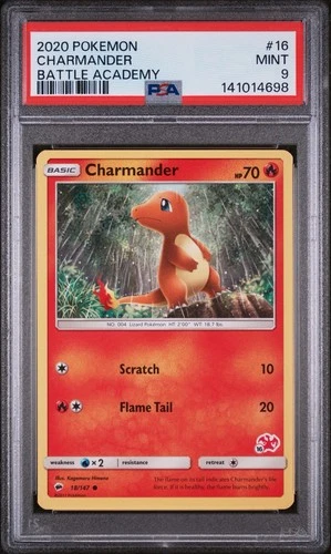 2020 Pokemon Charmander Battle Academy PSA 9