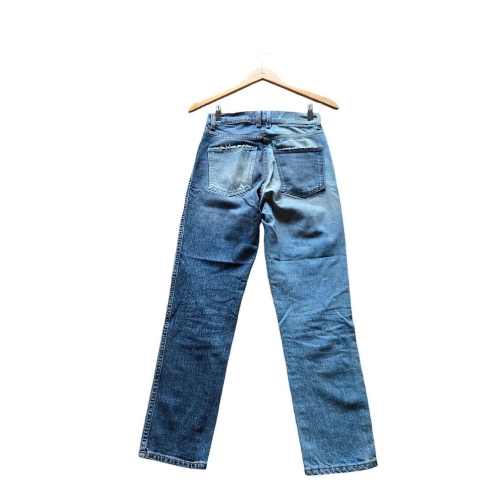 Revice Denim Patchwork Style High Waisted Straigh… - image 2