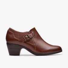 Clarks Women's Emily2 Darcey British Tan Leather 26184122