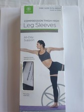 compression thigh high leg sleeves