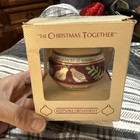 VTG 1984 Hallmark 1st Christmas Together Keepsake  Glass Christmas Ornament  — photo 5
